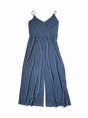 Kendall & Kylie Grey Flowy Wide Leg Cami Jumpsuit Cottage Women's Size Large